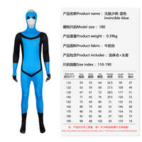 "Invincible Young Hero 4 Halloween cosplay Costume: All-rounder Tight-fitting Jumpsuit Performance. thumbnail 7