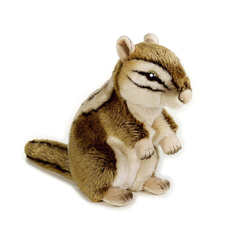 LEOSCO国家地理花栗鼠毛绒玩具仿真动物玩偶松鼠公仔娃娃礼物礼品
