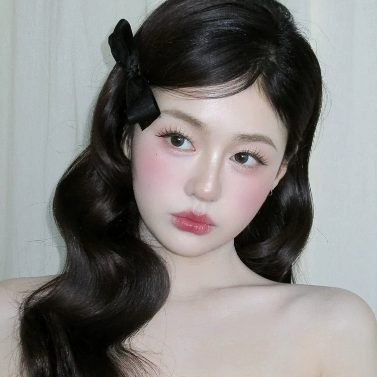 韩国东大门新款黑白蝴蝶结发夹女发饰