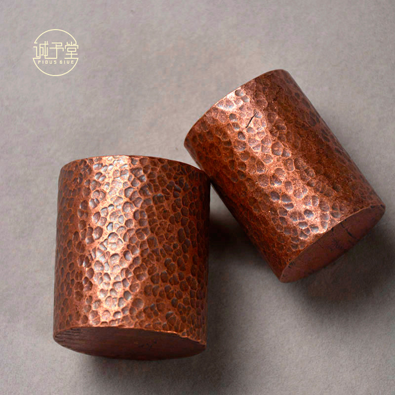 全手工紫铜实心盖置纯铜紫砂茶壶盖托铁壶盖碗盖架创意茶道零配件