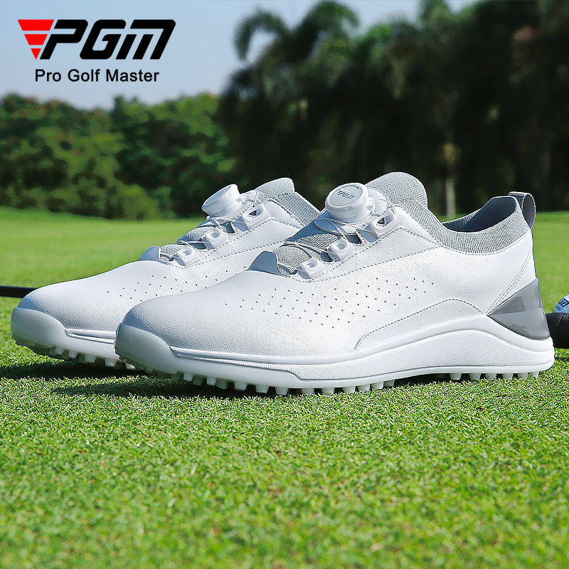 PGM 高尔夫球鞋男士 透气超纤运动鞋旋钮鞋带专利防侧滑golf鞋子