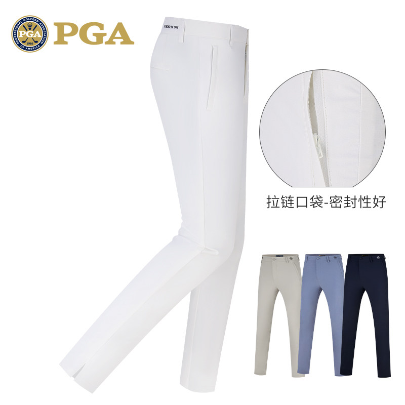 美国PGA高尔夫裤子男士拉链口袋