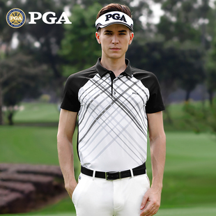 短袖 体恤 高尔夫服装 衣服polo衫 美国PGA 男装 t恤 男士 吸湿速干