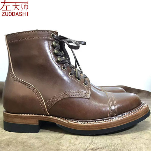 左大师1627-5-2G私人订制意大利maryam马皮马丁靴工装靴