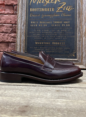 左大师5556-4-1B私人定制Cloe马臀皮商务休闲乐福鞋