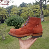 2G手工定制矿工靴男工装 左大师1001 靴