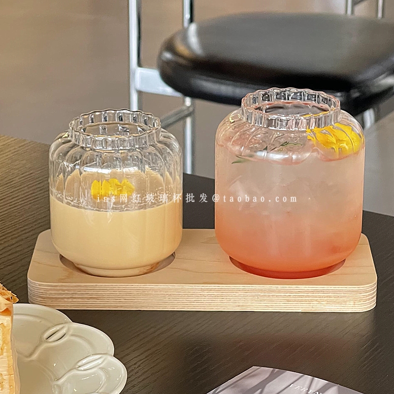 小众设计感灯笼玻璃杯耐高温透明