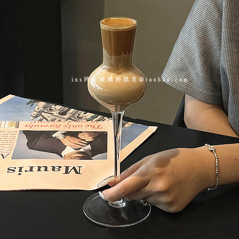 品鉴高脚闻香杯鸡尾酒杯冷泡茶杯