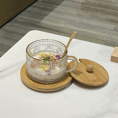 ins早餐碗高颜值杯子牛奶复古