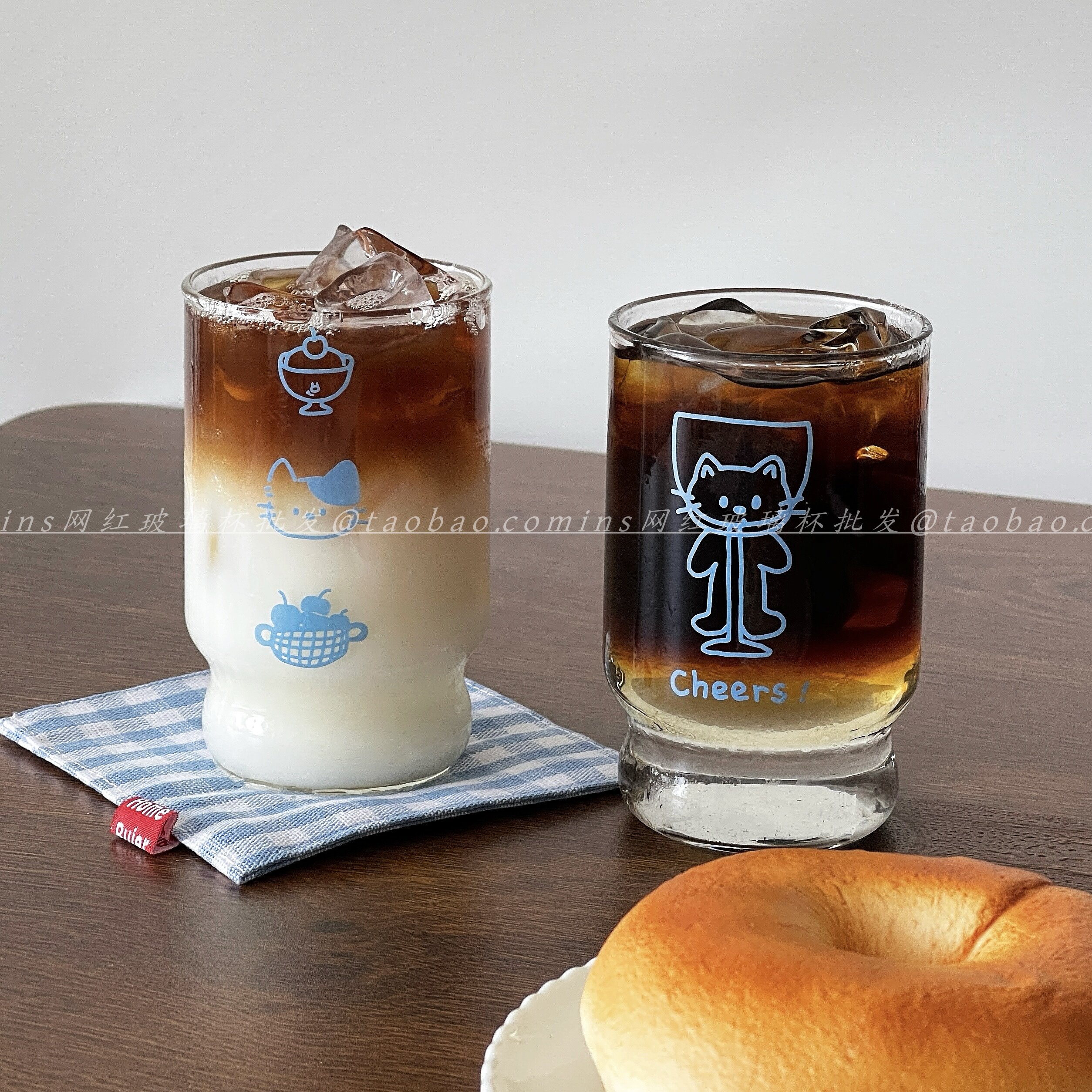 小众设计卡通耐热玻璃杯