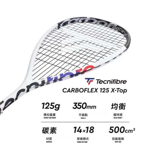 Tecnifibre碳素平衡壁球拍125g