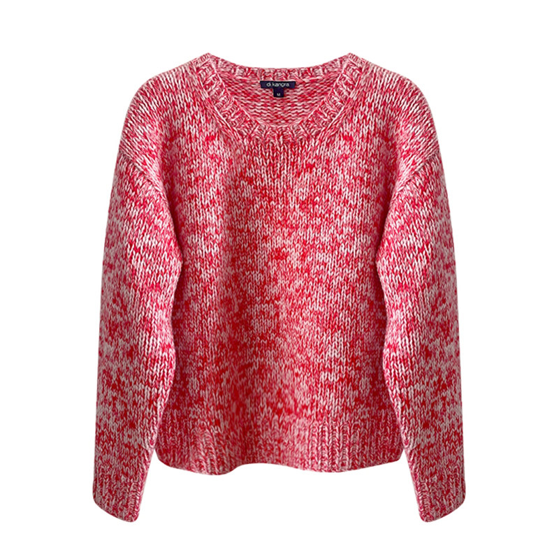 di kangra/德凯佳女装手工编织棒针花式纱圆领套头衫 S24-1703,女装/女士精品,羊绒衫,淘宝优惠券,粉丝福利购,淘宝优惠卷