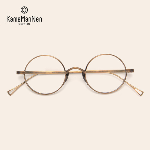 KameManNen万年龟眼镜架纯钛圆框
