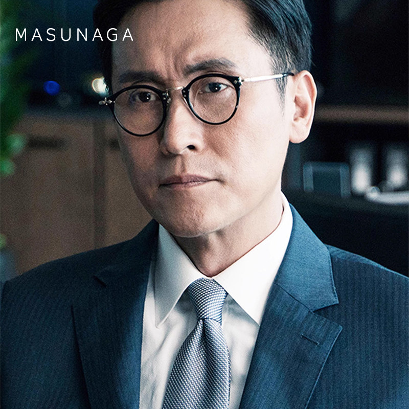 MASUNAGA增永眼镜框男马德钟陈奕迅同款GM 805圆框绅士824眼镜架