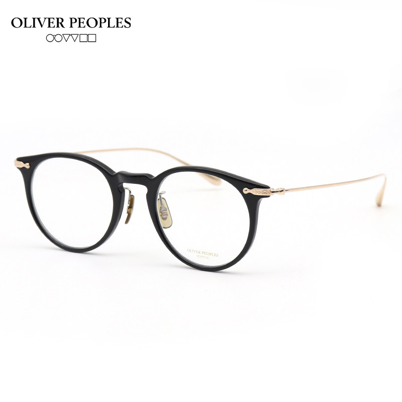 OLIVER PEOPLES奥利弗眼镜框男复古圆形日制手工板材OV5343D超轻