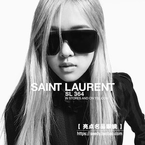 礼物 YSL圣罗兰墨镜女朴彩英ROSE同款SL364 MASK大方框太阳眼镜