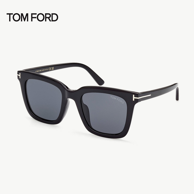 Tomford汤姆福特墨镜女TF方形大框高级感开车太阳眼镜男FT0970-K