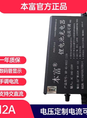 锂电池充电器电流可调72V60V48伏12A15A20安快充小牛九号