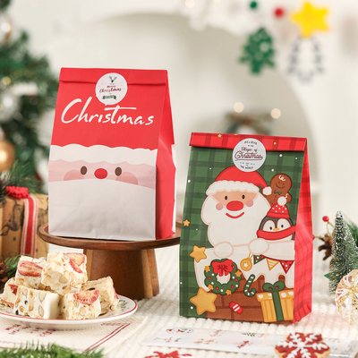 圣诞节礼品袋平口袋打包袋子