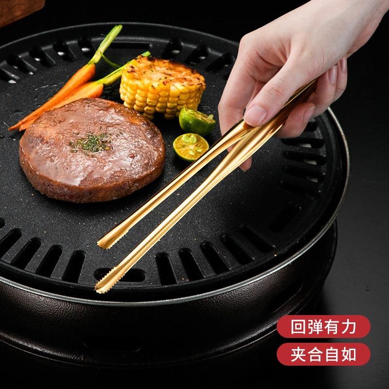 304烧烤夹-7寸精抛面包厨房韩式图片
