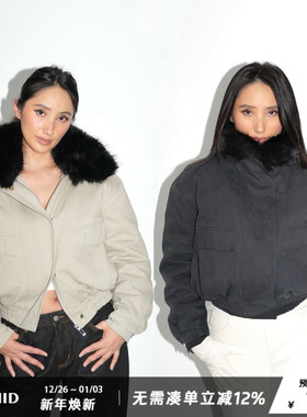 WellD 箱式短款Bomber Jacket 重磅！立体裁剪飞行员夹棉防风外套