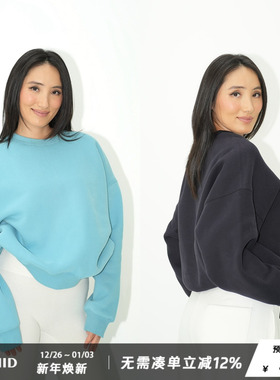 WellD 爆款返场 加厚美丽绒圆领多色卫衣女简约时尚百搭套头上衣