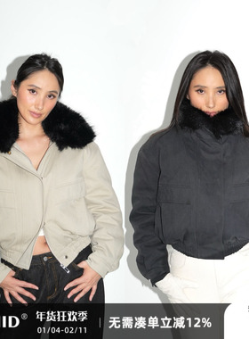 WellD 箱式短款Bomber Jacket 重磅！立体裁剪飞行员夹棉防风外套