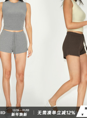 WellD 抽绳小A版短裤 超显腿长 不走光！运动休闲时尚热裤