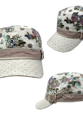 夏季薄款日系早古早韩复古防晒帽平顶帽报童帽帽子马术帽集合4