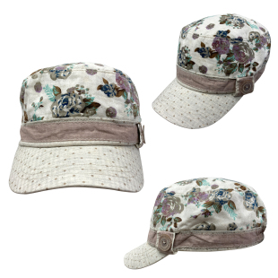 夏季 日系早古早韩复古防晒帽平顶帽报童帽帽子马术帽集合4 薄款