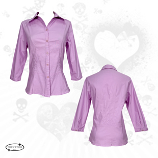 ｜Y2K辣妹多巴胺街头纯色棉弹七分袖 瑕疵特价 衬衣 包邮 19.9