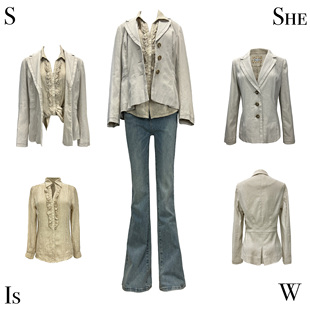 秋舒适通勤学院亚麻色刺绣复古休闲百搭棉麻微弹宽松西装 外套女