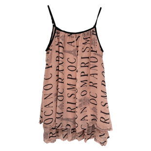 早古早韩千禧欧美休闲百搭彩色字母印花吊带背心上衣女