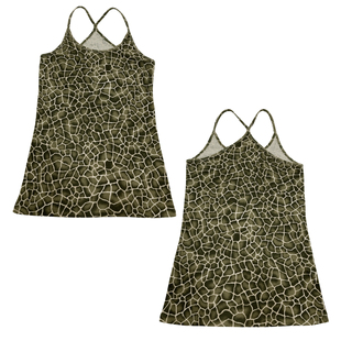 古早感酷酷辣妹军绿棉弹紧身吊带