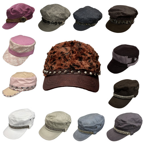 瑕疵特价｜四季休闲复古防晒军旅帽平顶帽报童帽帽子马术帽集合