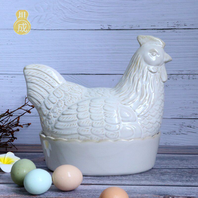 陶瓷鸡蛋篮创意水果大蒜厨房收纳复古装饰品摆件母鸡怀旧美式乡村|ruв категории посуда, посуда, фрукты бассейна/компот/корзина - от Buy2taobao.com для оказания профессиональной услуги покупки агента Taobao