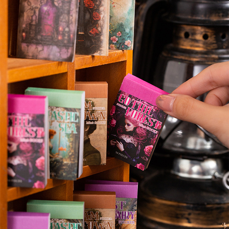 手账和纸贴纸本哥特魔法女巫精灵