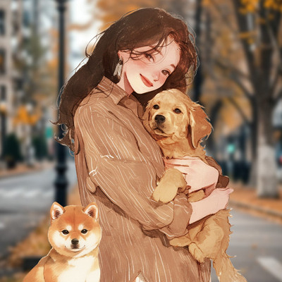 手账贴纸pet宠物小猫小狗女孩