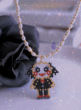 8floorA日式日系手工手作串珠万圣节脏辫僵尸珍珠项链