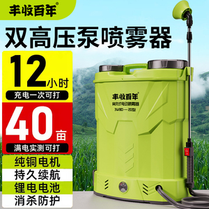 电动喷雾器搅拌多功能农用高压锂电池打药机背负式家用充电喷洒器