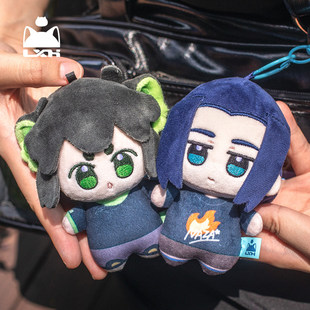 罗小黑战记二棉花娃娃10cm无限小黑猫联名毛绒公仔周边鹿野挂件男
