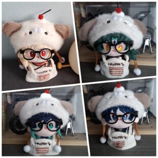 原神周边万叶温迪魈散兵棉花娃娃小挂件可爱毛绒玩偶摆件10cm玩具