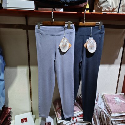 纤丝鸟9961秋冬女薄绒发热纤维羊毛保暖秋裤高腰弹力打底衬裤正品
