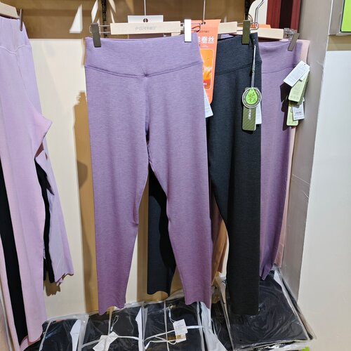 芬格兰35084秋冬女士磨毛羊毛蚕丝保暖裤高腰修身显瘦打底裤秋裤