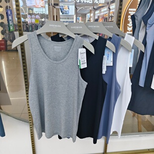 运动跨栏蓝球健身跑步背心 纯棉纯色打底汗衫 兄华男士 6620弹力夏季