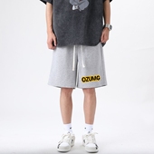 男夏季 高街头休闲运动直筒短裤 宽松复古抽绳情侣 个性 潮牌日系美式