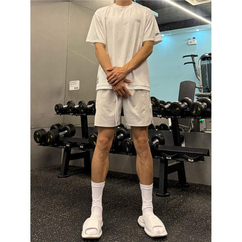 夏季美式运动短裤男健身跑