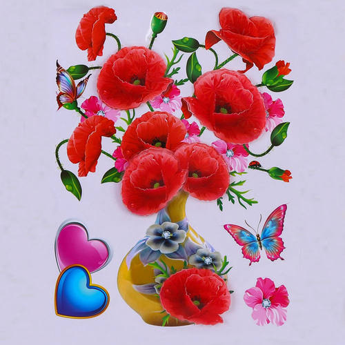 3D立体贴花装饰自粘墙贴贴纸遮丑