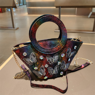 洋气时尚精致女包新款名媛晚宴高级感真皮手提宴会包单肩链条小包