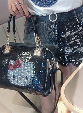休闲时尚洋气可爱大容量链条女包